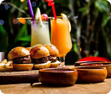 Mini burger dish